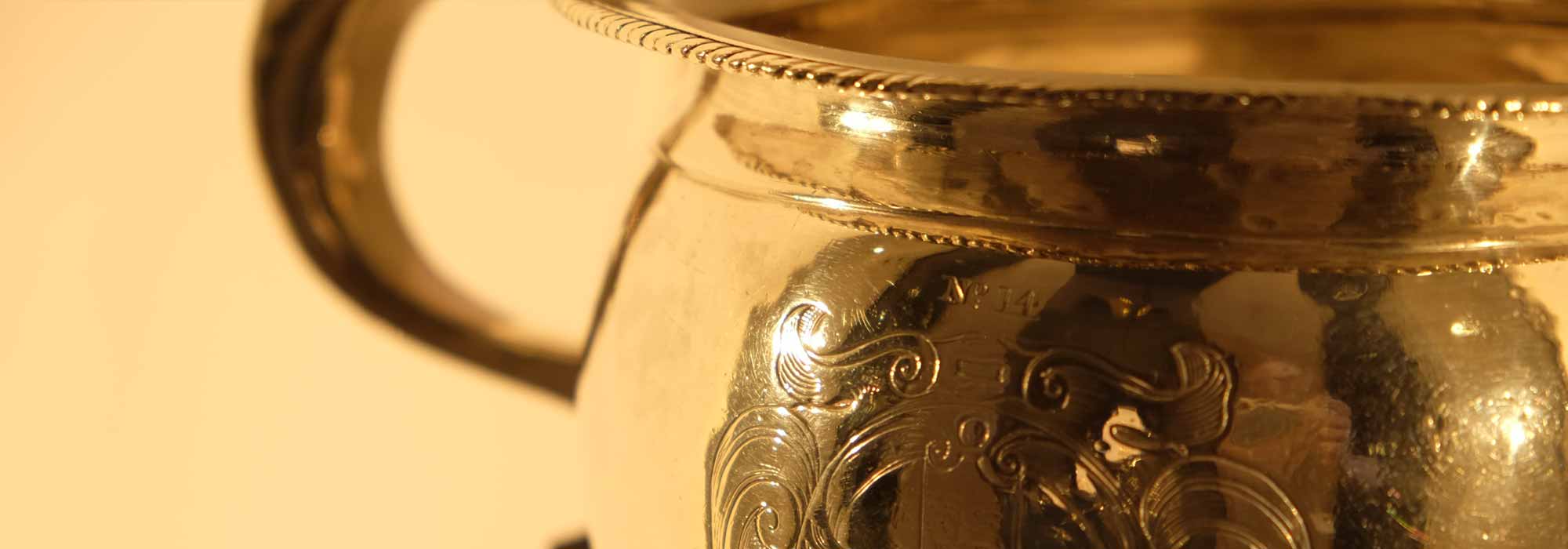 Collections silver chamber pot