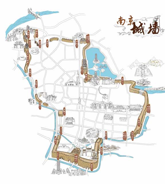 China wall map